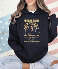 Patrick Bruel 65e Anniversaire 1959-2024 Merci Pour Les Souvenirs T-Shirt