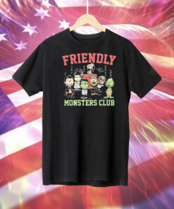 Peanuts Friendly Monsters Club Tee Shirt