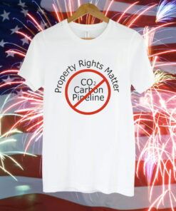 Property rights matter co2 carbon pipeline Tee Shirt