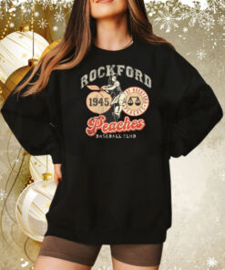 Rockford Peaches baseball club 1945 Tee Shirt