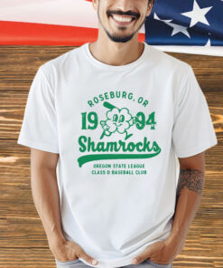 Roseburg Shamrocks Oregon State League Class D Baseball Club T-shirt