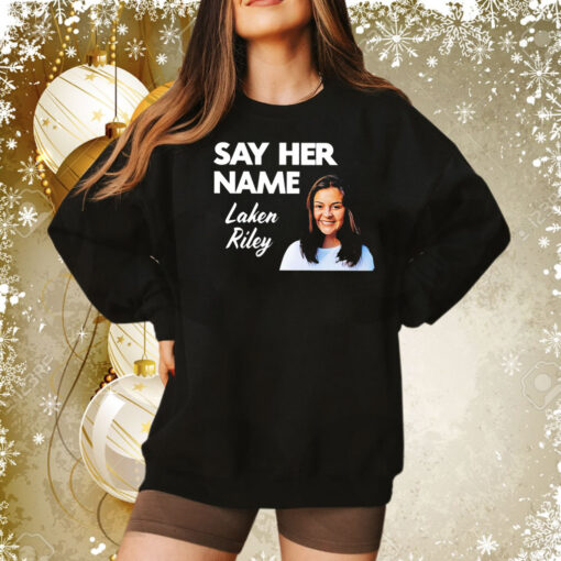 Sebastian Gorka say her name Laken Riley Tee Shirt