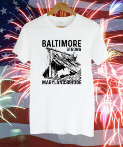 Shirt Baltimore Strong Maryland Bridge Vintage Tee Shirt