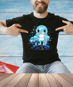 Squirtle Wartortle and Blastoise water evolution painting T-Shirt