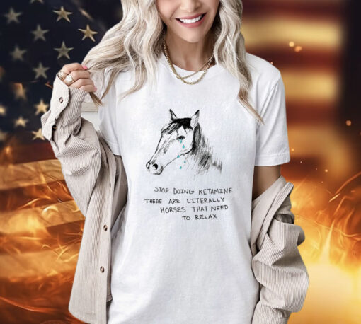 Stop doing ketamine there are literally horses that need to relax shirt