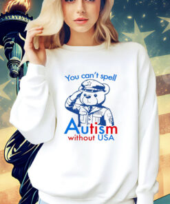 Teddy bear you can’t spell autism without USA T-Shirt