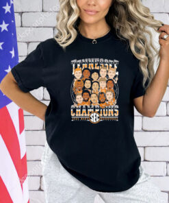 Tennessee Volunteers 2024 Men’s Basketball Champions Cartoon T-Shirt
