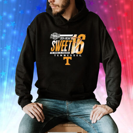 Tennessee Volunteers 2024 NCAA Sweet 16 the road to Phoenix Tee Shirt