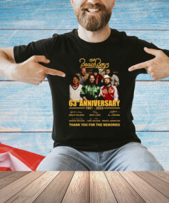 The Beach Boys 63rd Anniversary 1961-2024 Thank You For The Memories T-Shirt