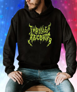 Thriller Records Metal Logo Black Tee Shirt