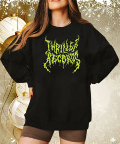 Thriller Records Metal Logo Black Tee Shirt