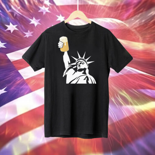 Toast to freedom Statue Of Liberty Tee Shirt