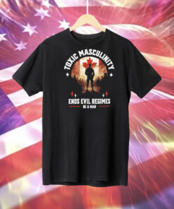Toxic masculinity ends evil regimes be a man Tee Shirt