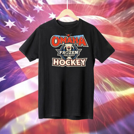 UNO Frozen Faceoff Omaha Hockey 2024 Tee Shirt