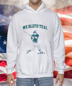 We bleed teal baseball Tee Shirt