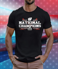 Wisconsin Badgers National Champions 2024 NCAA Women’s Ice Hockey Tee Shirt