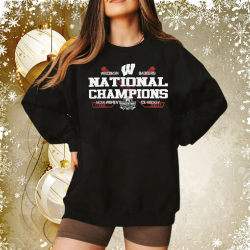 Wisconsin Badgers National Champions 2024 NCAA Women’s Ice Hockey Tee Shirt