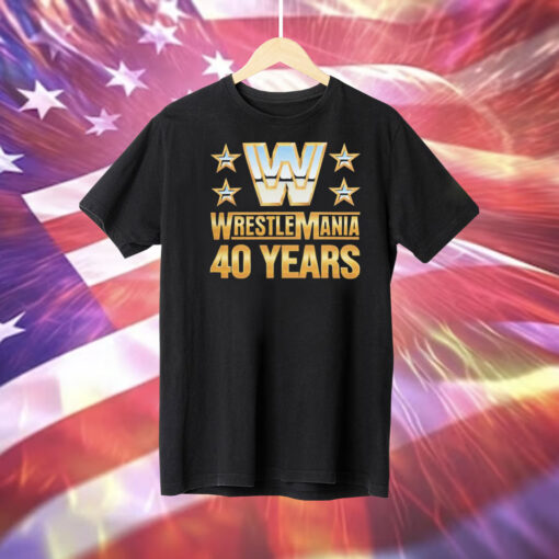 Wrestlemania 40 over the years Tee Shirt