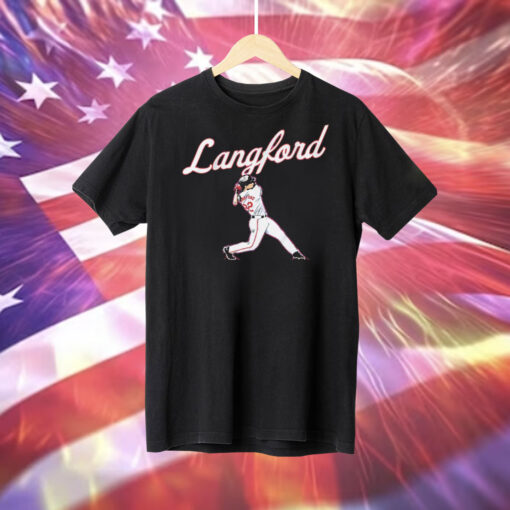 Wyatt Langford Texas Rangers slugger swing Tee Shirt