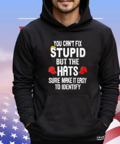 You Can’t Fix Stupid But The Hats Make It Easy To Identify T-Shirt
