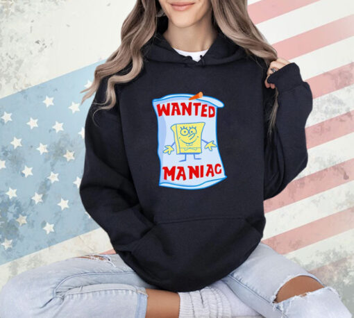 Young Mantis wearing wanted maniac T-Shirt