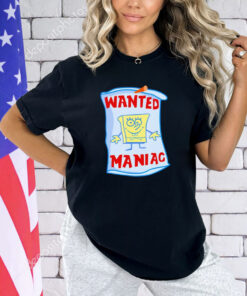 Young Mantis wearing wanted maniac T-Shirt