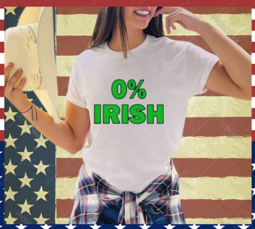 0% Irish St Patrick’s day shirt