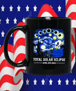 Snoopy and Woodstock Total Solar Eclipse 2024 Mug