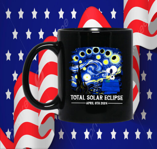 Snoopy and Woodstock Total Solar Eclipse 2024 Mug