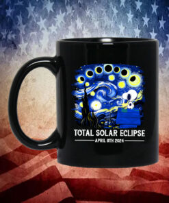 Snoopy and Woodstock Total Solar Eclipse 2024 Mug