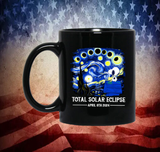 Snoopy and Woodstock Total Solar Eclipse 2024 Mug