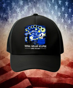 Snoopy and Woodstock Total Solar Eclipse 2024 Hat