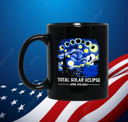 Snoopy and Woodstock Total Solar Eclipse 2024 Mug