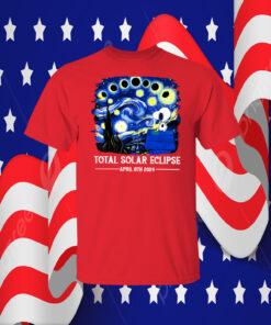 Snoopy and Woodstock Total Solar Eclipse 2024 Shirts