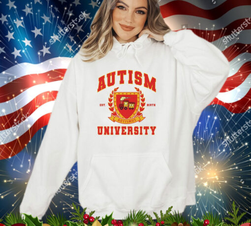 Autism university est birth shirt