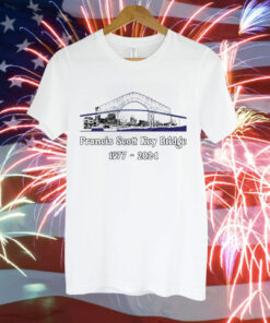 Francis Scott Key Bridge 1977 2024 Tee Shirt