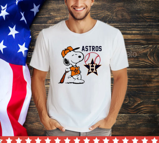 Houston Astros baseball Snoopy Peanuts 2024 shirt