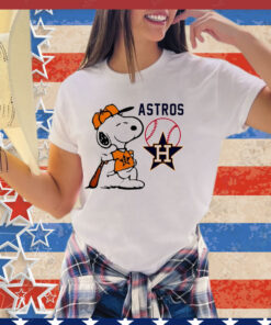 Houston Astros baseball Snoopy Peanuts 2024 shirt