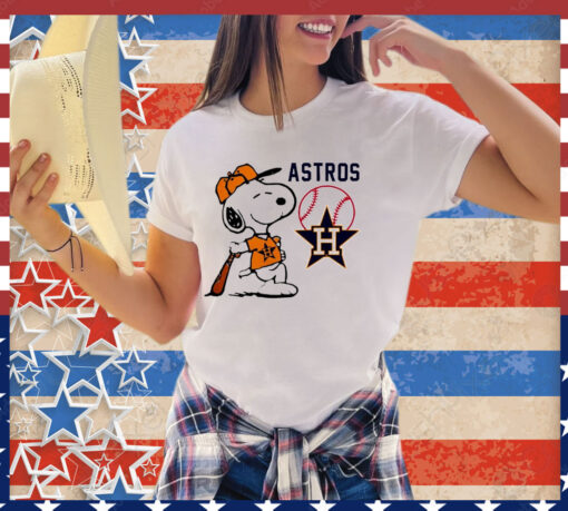 Houston Astros baseball Snoopy Peanuts 2024 shirt