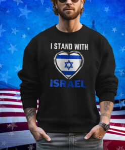 I Stand With Israel Heart Tshirt, I stand with Israel, Israel Shirt