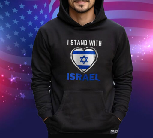 I Stand With Israel Heart Tshirt, I stand with Israel, Israel Shirt