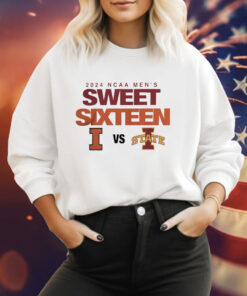 Illinois Vs Iowa State Men’s Basketball 2024 Sweet 16 Tee Shirt