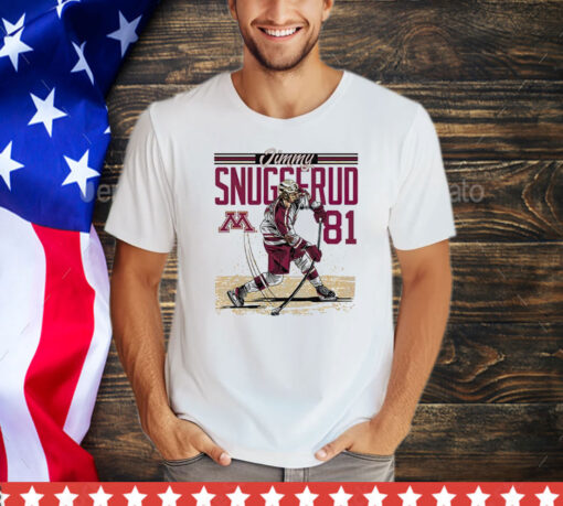 Jimmy Snuggerud Minnesota NCAA Men’s Ice Hockey Caricature shirt