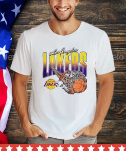 Los Angeles Lakers on fire shirt
