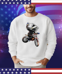 Microwave man bike shirt