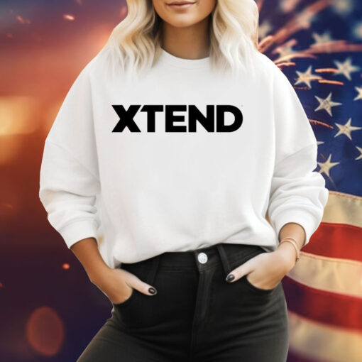 Miranda Cohen wearing xtend logo Tee Shirt