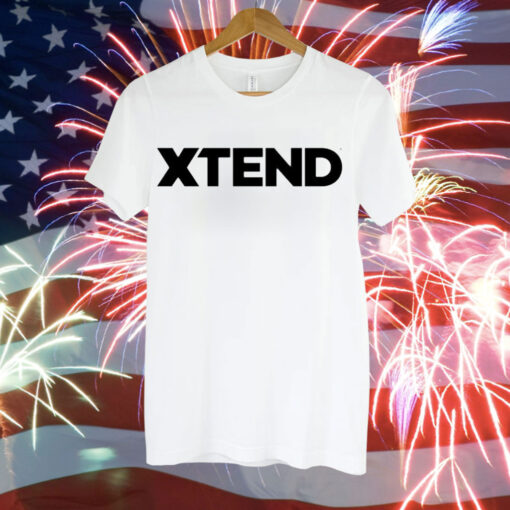 Miranda Cohen wearing xtend logo Tee Shirt