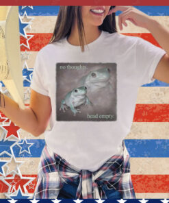 No thoughts head empty frog shirt