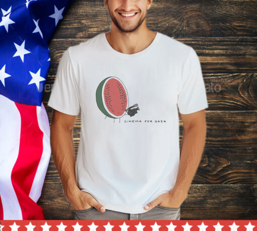 Official Cinema For Gaza Cameraman Watermelon shirt