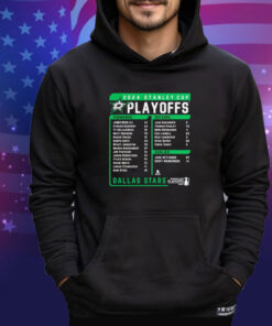 Official Dallas Stars Fanatics 2024 Playoff Roster Name Player shirt